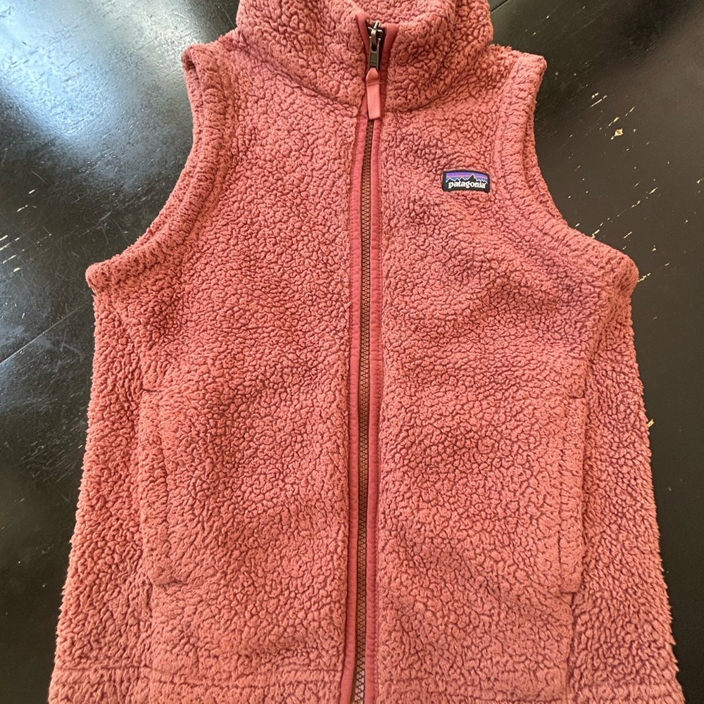 Patagonia Kids Fleece Vest in Pink